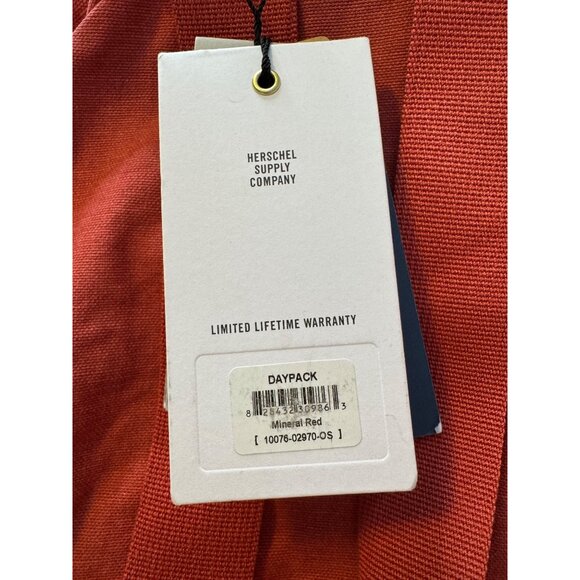 Herschel Supply Co Nova Cotton Casuals Daypack Mineral Red Backpack NWT main image 7